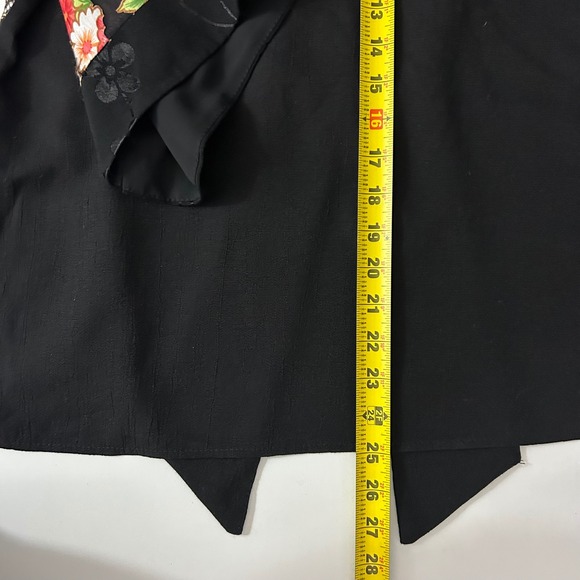 Spencer Alexis Women's Vintage Kimono Cardigan Black  Floral Large - Picture 12 of 12